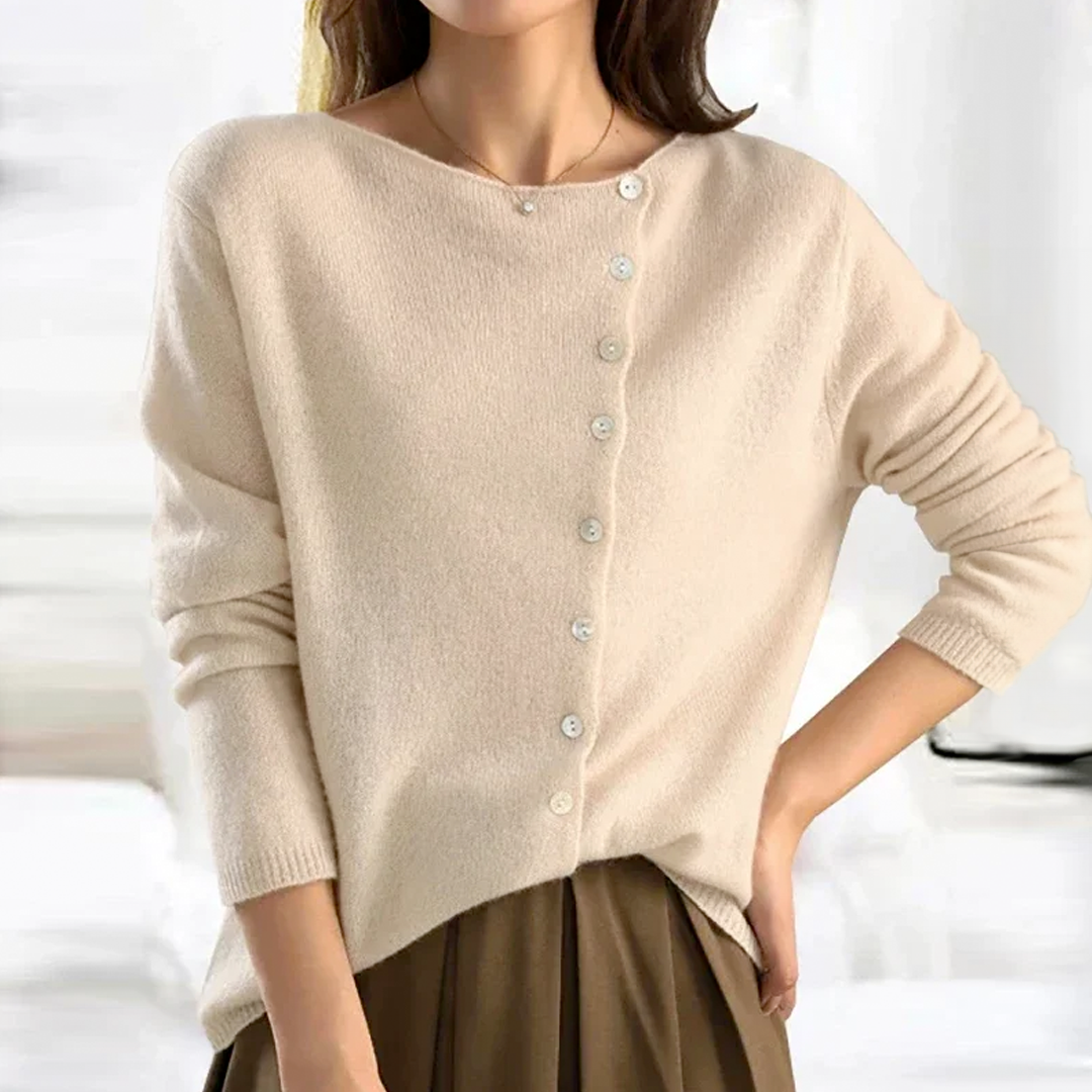 ALFONSA - ELEGANT WOOL CARDIGAN